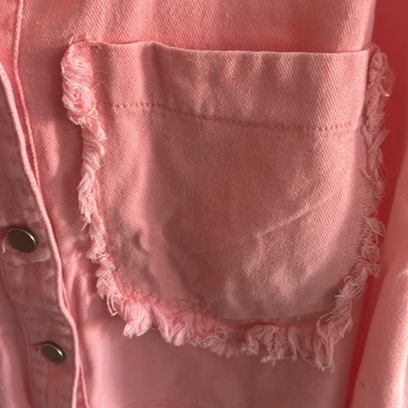 pink lily pink jean jacket - Picture 6 of 9